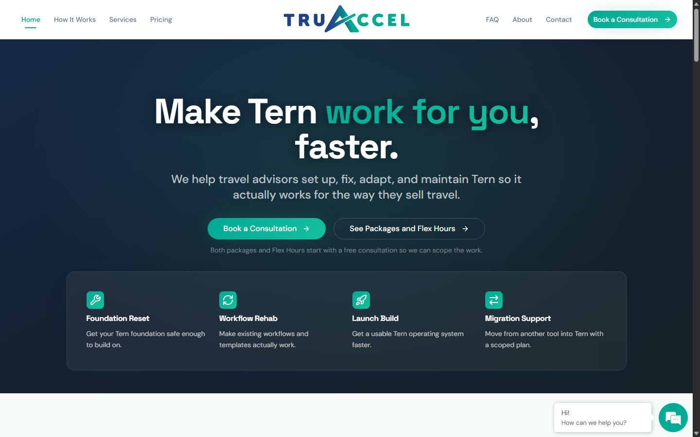 TruAccel website